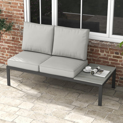 3 Piece Outdoor Patio Chair Cushion Set Foam Filled - Light Grey