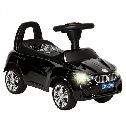 Ride On Baby Toddler Foot-to-Floor Sliding Car Walker with Music and Storage - Black