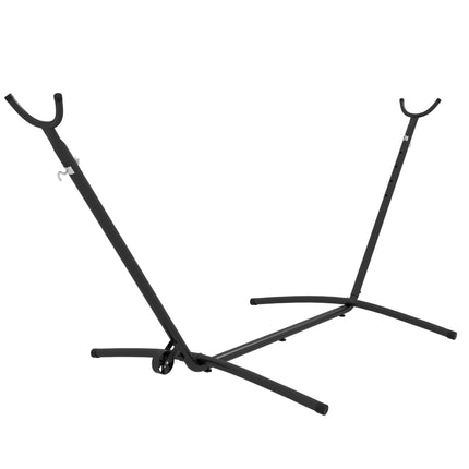 9.5ft Portable Adjustable Hammock Stand with Wheels and Carry Bag for String & Brazilian-style Hammocks - Black