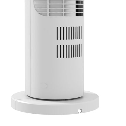 31" Oscillating Tower Fan with Remote, 4H Timer, 3 Speeds & Modes - White