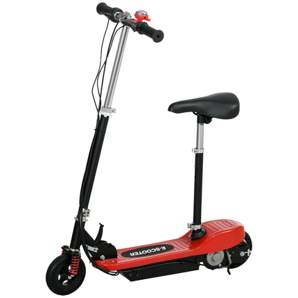 Folding Steel Electric Scooter with Bell 15km/h for Kids 4-14 Years - Red
