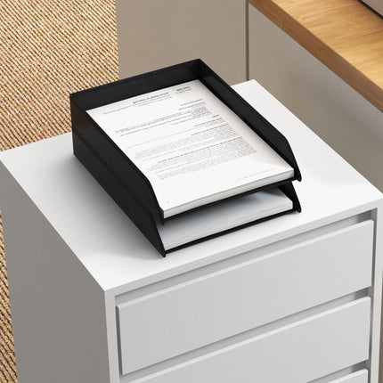 Four-Drawer Office Filing Cabinet with Wheels - White
