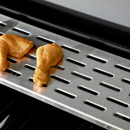 15 kW Gas BBQ Grill and Plancha with Side Burner - Black