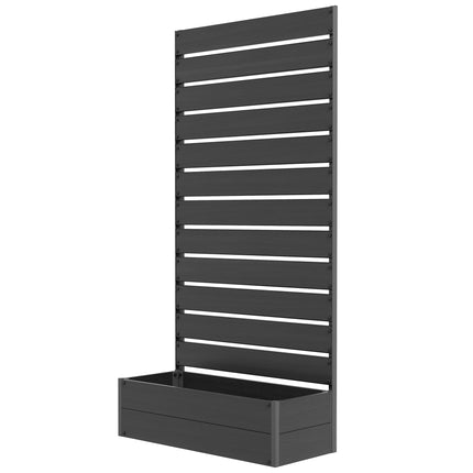 Raised Bed for Garden, Planter with Trellis for Climbing Plants, Vines, Planter