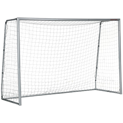 10ft x 6.5ft Football Goal with Ground Stakes for Garden - Grey