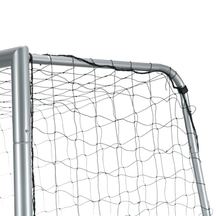 10ft x 6.5ft Football Goal with Ground Stakes for Garden - Grey