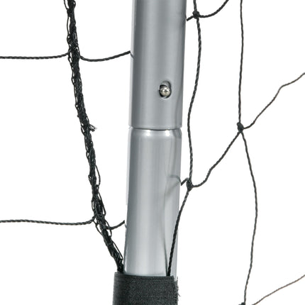 10ft x 6.5ft Football Goal with Ground Stakes for Garden - Grey