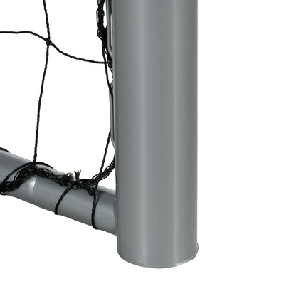 10ft x 6.5ft Football Goal with Ground Stakes for Garden - Grey