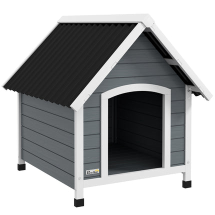 Outdoor Dog Kennel, Wooden Dog House, with Removable Floor, Anti-Corrosion Wood,