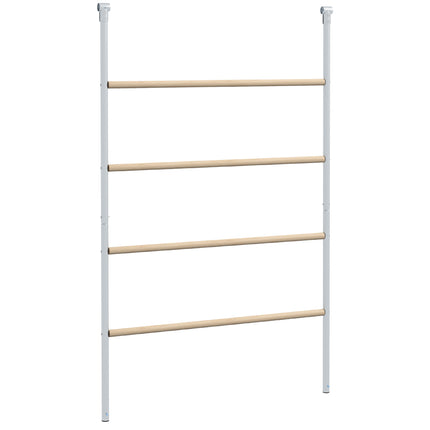 Chicken Perch for Coop, Wooden and Galvanised Steel Roosting Bar Jungle Gym, Chicken Roosting Ladder for Backyard Farm