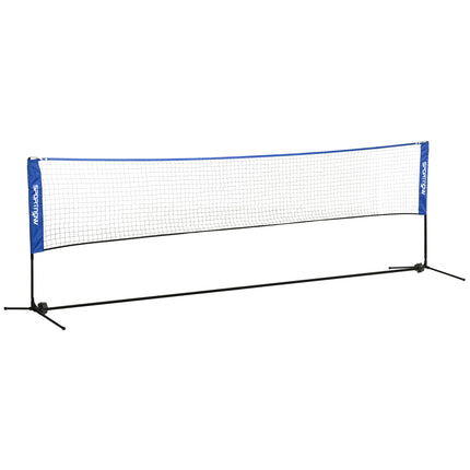 4m Adjustable Height Badminton and Sports Net with Carry Bag - Blue