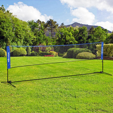 4m Adjustable Height Badminton and Sports Net with Carry Bag - Blue