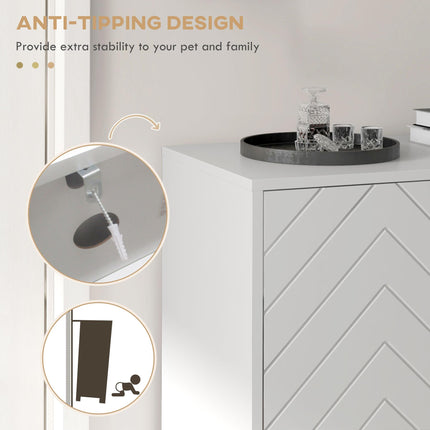 Modern Shoe Storage Cabinet with Adjustable Shelves and 6 Vents for 12 Pairs - White & Gold Tone