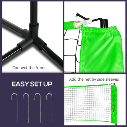 Badminton Net Set, Height Adjustable Net for Pickleball, Volleyball, Badminton,