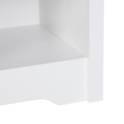 Set of 2 Modern Bedside Tables with Drawer - White