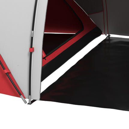 4-6 Man UV Protection Camping Tent - Grey and Red