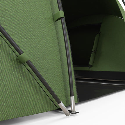 4-6 Person Tunnel Tent with UV Protection and Waterproof Polyester - Dark Green