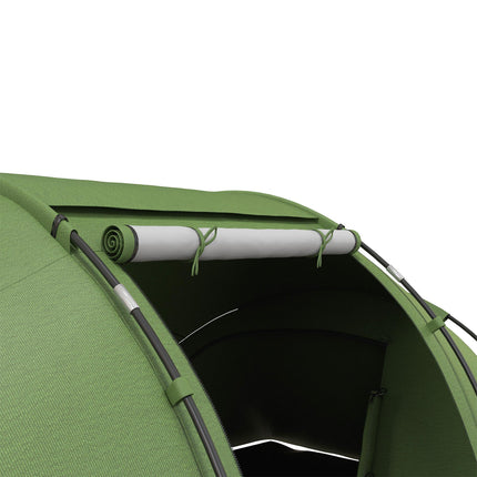 4-6 Person Tunnel Tent with UV Protection and Waterproof Polyester - Dark Green