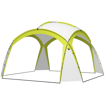 3.5x3.5M Spacious Camping Gazebo with PU Coated Polyester Shell - Green
