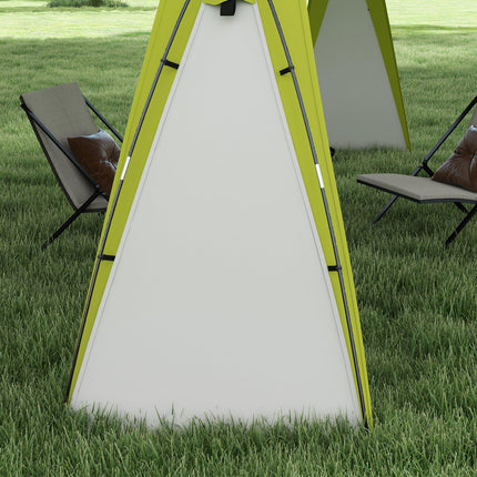 3.5x3.5M Spacious Camping Gazebo with PU Coated Polyester Shell - Green