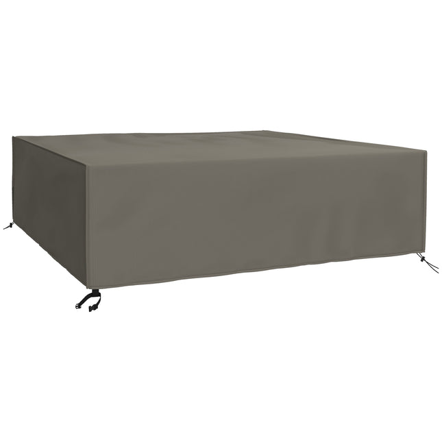 Large Square Patio Garden Furniture Cover Set 230x230cm 600D Oxford - Grey