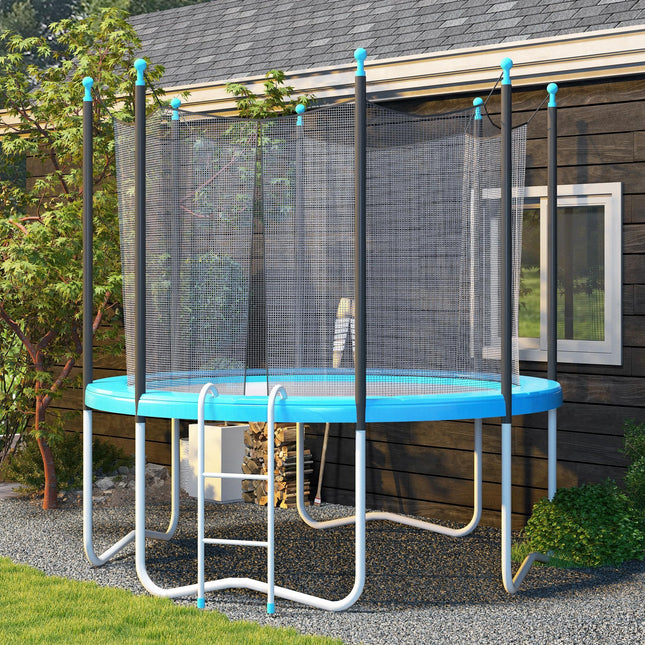 12ft Trampoline Accessories Safety Pad Φ366cm Replacement Surround Padding Thick Foam Pads Light Blue