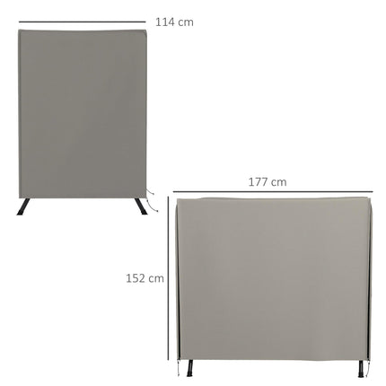 Three-Seater Swing Chair Protective Cover Oxford Cloth - Light Grey