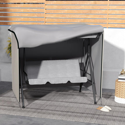 Three-Seater Swing Chair Protective Cover Oxford Cloth - Light Grey