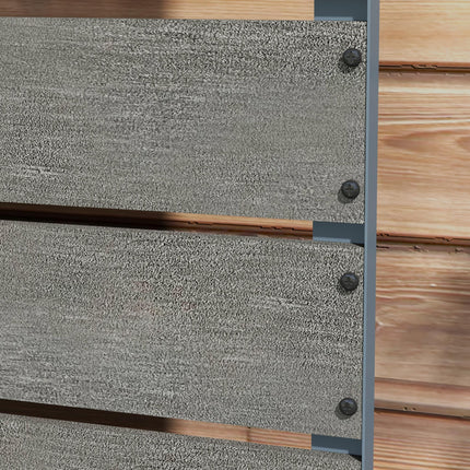 Garden Planter with Trellis and Drainage Gap 72x38x150cm - Dark Grey