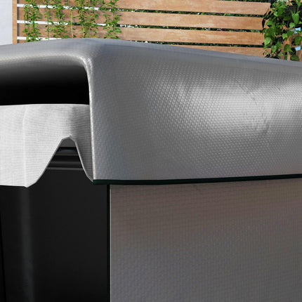 3 Seater Patio Swing Chair Cover Waterproof Heavy Duty - Dark Grey