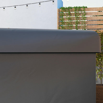 3 Seater Patio Swing Chair Cover Waterproof Heavy Duty - Dark Grey
