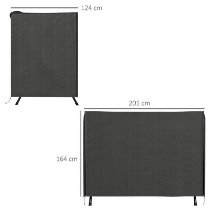 3 Seater Oxford Fabric Waterproof Patio Swing Chair Cover - Dark Grey
