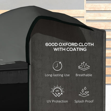 3 Seater Oxford Fabric Waterproof Patio Swing Chair Cover - Dark Grey