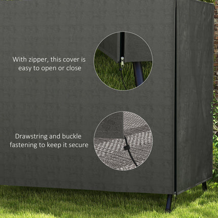 3 Seater Oxford Fabric Waterproof Patio Swing Chair Cover - Dark Grey