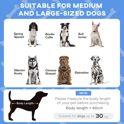 Cooling Raised Pet Bed with Washable Breathable Mesh for Medium & Large Dogs 91x76x89cm - Dark Blue