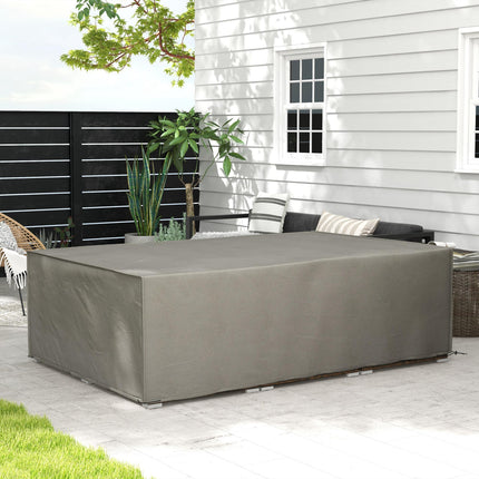 Waterproof Outdoor Garden Furniture Cover Set 222x155x67 cm - Grey