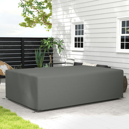 Waterproof Outdoor Garden Table Cover 245x165x66 cm Oxford 600D - Dark Grey