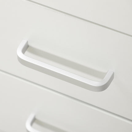 Computer Desk with Lockable Drawer and Storage Shelf 110x50x76 cm - White