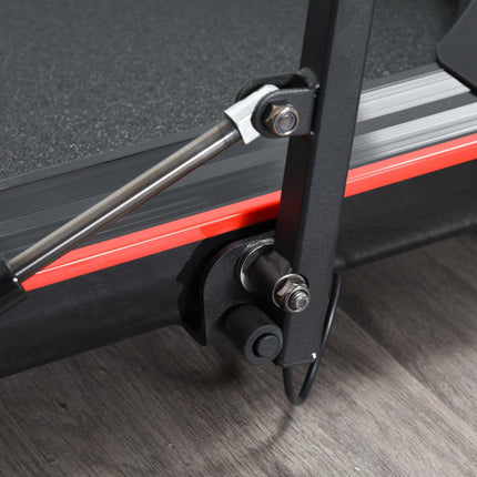 Foldable Walking Treadmill with LED Display and Remote Control - Black