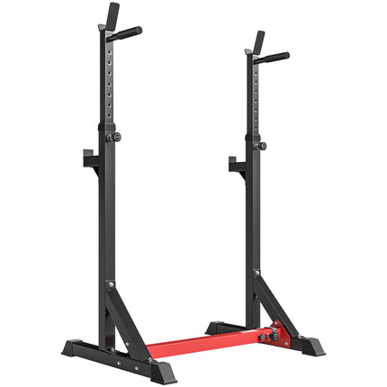 Barbell Rack, Width and Height Adjustable Dip Stand, Bench Press Rack for Home G