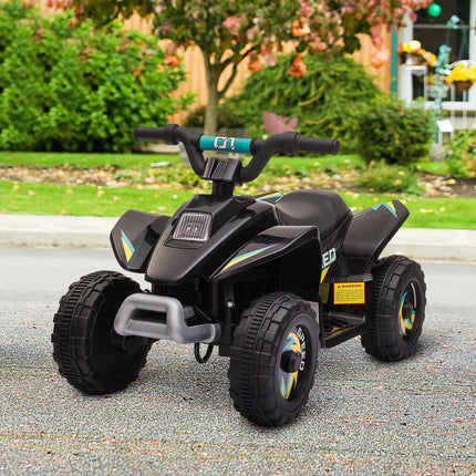 6V Kids Electric Ride-On ATV Quad Bike with Forward Reverse for Toddlers 18-36 Months - Black