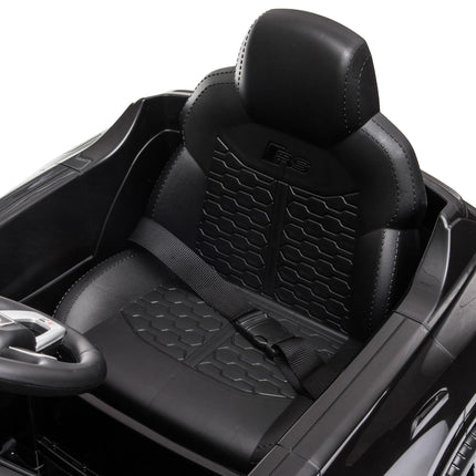 Audi RS Q8 Licensed 6V Ride-On Electric Car with Parental Remote, Music & Lights - Black