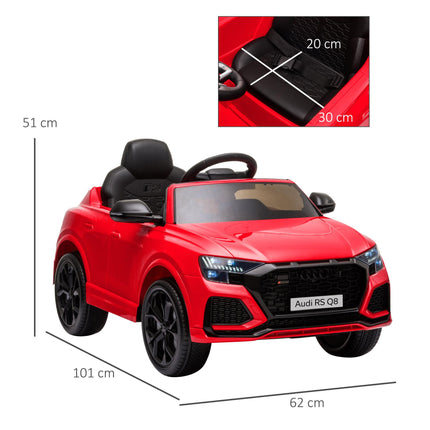 Audi RS Q8 Licensed Electric Car for Kids, 6V Kids' Electric Ride on with Remote