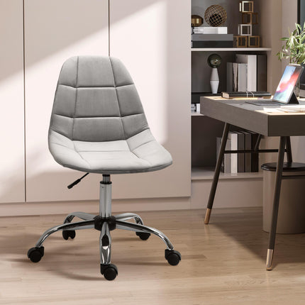Ergonomic Office Chair with Adjustable Height and Wheels Velvet Executive Chair