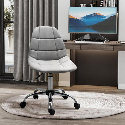Ergonomic Office Chair with Adjustable Height and Wheels Velvet Executive Chair