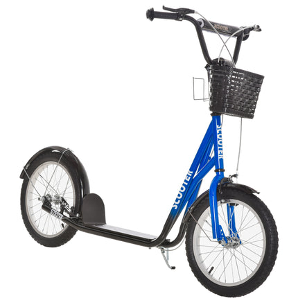 Kids Scooter, Kick Stunt Scooter with Adjustable Handlebar, Dual Brakes, Basket,