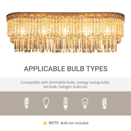 Modern Raindrop Crystal Chandelier, Round Rectangular hanging Ceiling Light, Lin