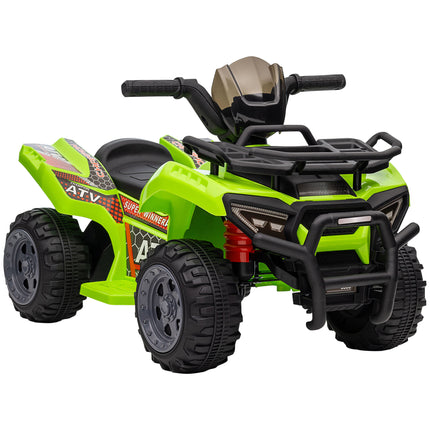 Kids Ride-On Four Wheeler ATV Car with Working Headlights 6V Battery for 18-36 Months - Green
