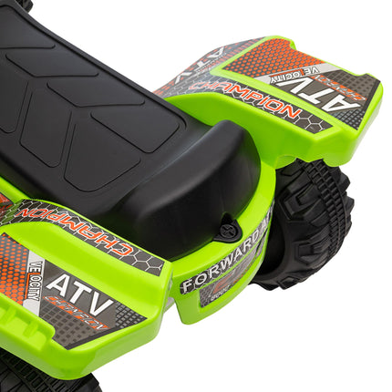 Kids Ride-On Four Wheeler ATV Car with Working Headlights 6V Battery for 18-36 Months - Green