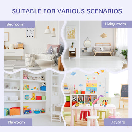 Kids Storage Cabinet with Six Compartments for Toys, Clothes & Books - Grey
